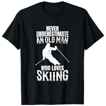 Skifahrer Opa Skiliebhaber Ski T-Shirt