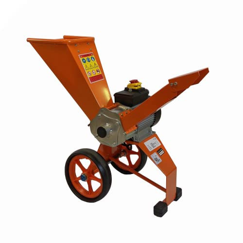 ARROWS-UK 4HP Electric Wood Chipper - Direct Drive - Reversible Blades - Chips up to 50mm - Lightweight & Compact - Standard Mains - 1-Year Warranty