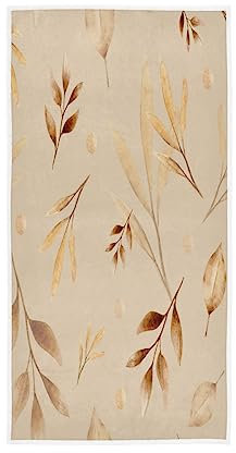 Handtücher, weich, leicht, Baumwolle, Gesichtshandtuch, Badezimmer, Strand, Hotel, Spa, Küche, Geschirrtuch, Gästetuch, 76,2 x 38,1 cm, rosafarbene goldene Laefs, romantischer Druck