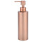 Jerliflyer Stainless Steel Soap Dispenser,Kitchen Bathroom Countertop Hand Pump Liquid Rose Gold Copper Soap Dispenser(350ML)