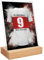 GRAVURZEILE Fußball Bild auf Acrylglas - Fussball Fanartikel Foto Trikot mit Name Nummer & Verein - Personalisierte Geschenke für Männer und Jungen - Geschenk für Ihn - Stuttgart Trikot - 15 x 20 cm