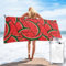 LAMAME Rote Wassermelone gedruckt Schnell Trocken Badetuch Leichte Strandtuch Tragbare Mikrofaser Badetuch