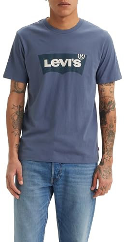 Levi's Men's Graphic Crewneck Tee T-Shirt, Core Bw Vintage Indigo, M