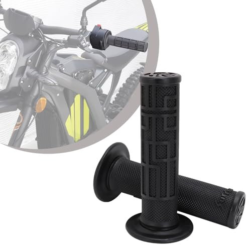 1 Pair Motorcycle Handlebar Grips,Motorcycle Handle Bar Hand Grips Non-slip for Electric Bike Sur Ron Light Bee S/X-Black