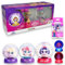 Sbabam Funny Box Princess Snow Light, Bola de Nieve con Princesas Disney Brillantes en la Oscuridad, 3 Piezas, Gadget de Disney