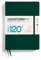 LEUCHTTURM1917 370342 Notizbuch Medium (A5) 120 g/m² Paper Edition, Hardcover, 203 nummerierte Seiten, Forest Green, liniert