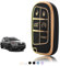 TOOMUME Cover Chiave, Guscio Chiave Adatto per Jeep Cherokee Renegade Compass Wrangler Dodge Challenger Charger Ram 2500 Chrysler 300 Fiat Ottimo, Custodia Chiavi Telecomando Copri Chiavi - Smart Key