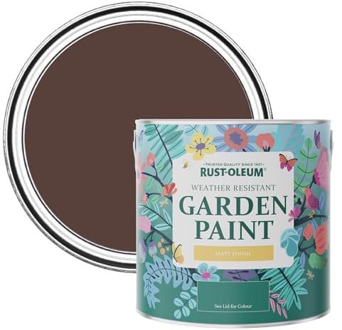 Rust-Oleum Red Mould-Resistant Garden Paint in Matt Finish - Valentina 2.5L