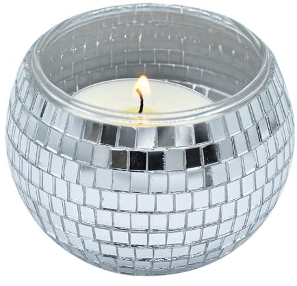 Discokugel-Kerzenhalter, Teelichthalter Aus Glas, Discokugel-Votivkerzenhalter, Teelichthalter, Für Romantische Abendessen, Verlobung, Hochzeit, Jahrestag, Zuhause, Dekorationen