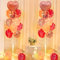 2 PCS Kit de Support de Ballon, 1.3 m LED Porte Ballons, Rose Décorations de Ballons, Accessoires de Support à Ballon avec lumineux, pour Mariages, Anniversaires, Graduations, Noël, Anniversaires