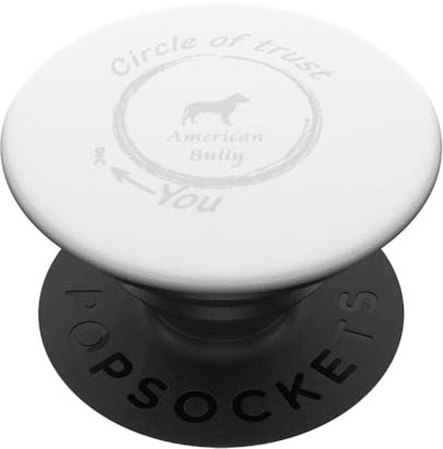American Bully T-Shirt | American Bully Circle Of Trust T-Shirt PopSockets mit austauschbarem PopGrip