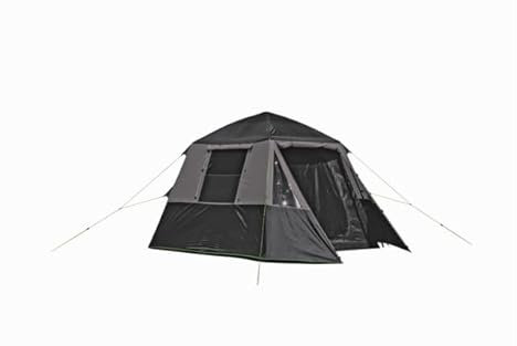 BERGER Faltzelt Milano 4 | Zelt Aufenthaltszelt mit Stehhöhe | freistehend, wasserdicht | Schnellaufbau Familienzelt für 4 Personen | Camping Outdoor