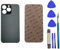 Peixiong Repuesto de Cristal Trasero para iPhone 13 Pro con Adhesivo preinstalado + Kit de Herramientas de reparación (Verde Alpino)