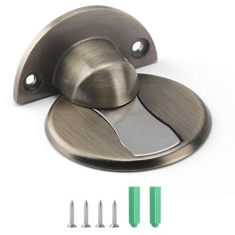 Bronze Magnetic Door Stop - Self Adhesive, Invisible, Mechanical Floor Stopper