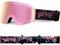 LECAGE Lunette de Ski Rabattables Sans Monture Flip-Up, Masque de Ski pour Porteurs de Lunettes, Masque Ski Anti-Brouillard UV400, Masques et Lunettes de Ski Homme Femme (Rose)