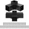 Gettimore Alloy Steel Pergola Brackets Kit for 4x4 Inch Lumber with Screws DIY Garden Metal Gazebo Frame(B)
