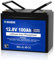 DCHOUSE Batterie au lithium LiFePO4 12V 100Ah,avec Bluetooth,protection basse température,BMS 100A intégré,jusqu'à 15000 cycles,panneau lumineux SOC pour surveiller facilement l'état de la batterie