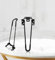 SGSKEIEY 4 PCS Pieds de Table pliants Pieds de Table en Épingle Pieds en Épingle À Cheveux en Acier avec pour Table Basse Chaise Table de Travail (60cm,2PCS)