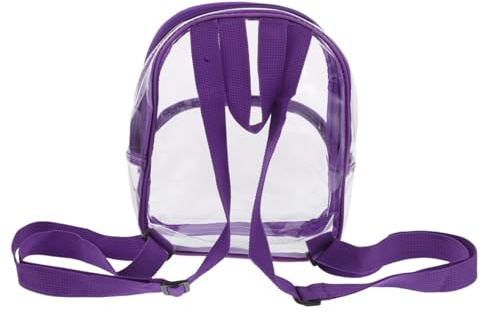 VANZACK Transparenter Kleiner Kinderrucksack Pvc Leichter Schulrucksack Mit Doppelten Schultergurten Kompakt Für Outdoor Reisen Und Sport