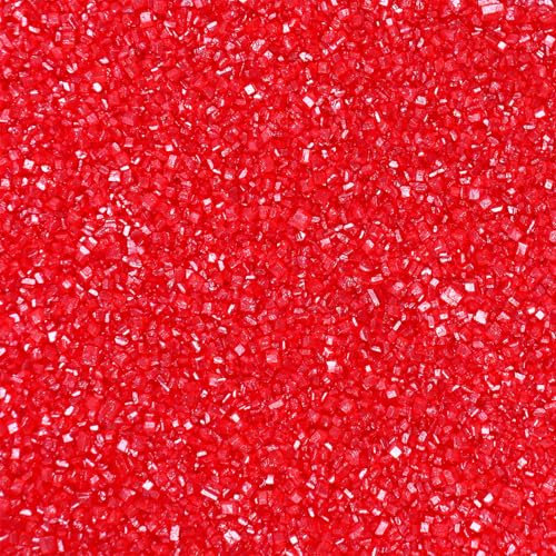 Essbare Zucker streusel 120g rot Dessert Streusel Süßigkeiten Kuchen Cupcake Topper Cookie-Dekorationen Süße Persönlichkeiten Zuckerstreusel für Hochzeiten und tägliche Kuchendekorationen