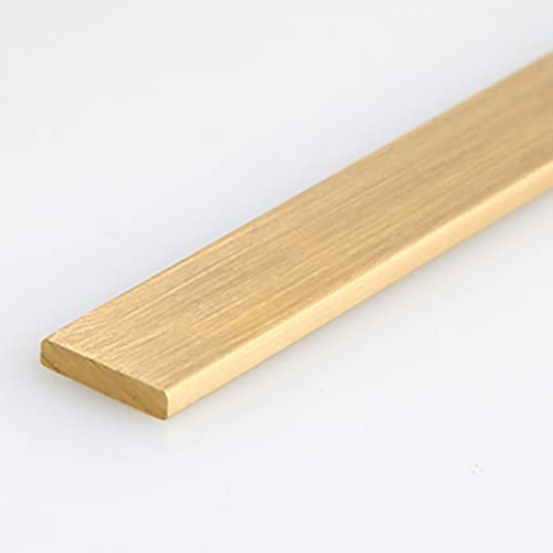 QUSYZD Bande de jonction en Laiton Pur, profilé de Finition élégant en Laiton Massif, Baguette de Finition métallique à Faire soi-même, Barres en Laiton de Haute qualité, 2 x 8 mm,2x8mm