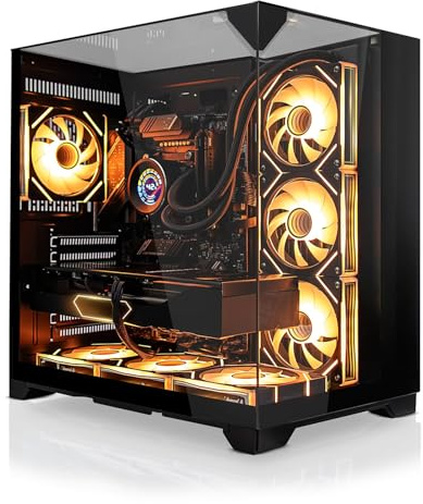 SYSTEMTREFF High-End Gaming PC - AMD Ryzen 9 9950X3D2 Dual - RTX 5090 32GB | AMD 16-Kern CPU bis 5.6 GHz, 32GB DDR5, 2TB M.2 NVMe SSD, Nvidia Grafik WLAN, Windows 11, für Gaming, Streaming