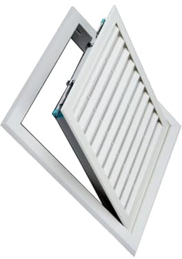 200 X 200 Mm Cubierta De Ventilación Ranuras De Ventilación Cuadradas Planas Aberturas De Ventilación HVAC Para Baño Oficina En Casa - Rejilla