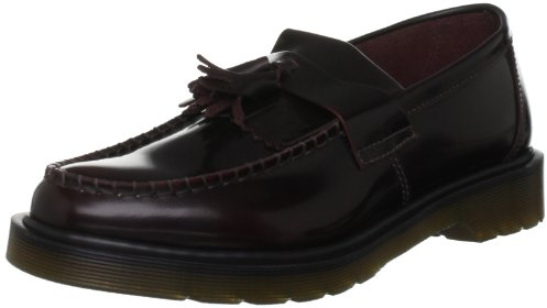 Dr. Martens - Mens Adrian Tassle Loafer, Size: 5 D(M) US / 4 F(M) UK, Color: Cherry Red Arcardia