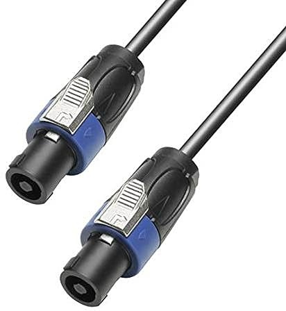 Adam Hall Cables 4 STAR 2.5 SPEAKER 20m - Lautsprecherkabel, 4-Pol Lautsprechersteckverbinder auf 4-Pol Lautsprechersteckverbinder, schwarz, 20m