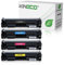 Kineco 4 Toner kompatibel mit HP 201A Color Laserjet Pro M252dw Pro 200 M252n Farblaserdrucker kompatibel mit CF-400A CF-401A CF-402A CF-403A, Schwarz 1.500 Seiten, Color je 1.400 Seiten