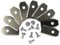 vhbw 9X Ersatz-Messer kompatibel mit Gardena R38Li, R40Li, R45Li, R50Li, R70Li, R75Li, R80Li, R100Li, R130Li, R160Li, Smart Sileno Rasenmäher