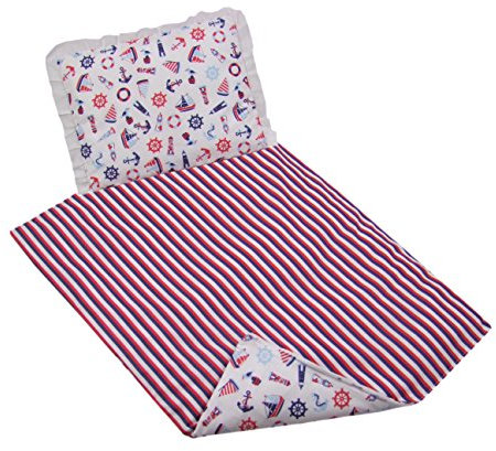 Rawstyle 2 tlg. Set Bezug **23 NEUE KOLLEKTIONS-MOTIVE** in 70x50 cm für Kinderwagen, Wiege und Stubenwagen Kinderbettwäsche Garnitur Bettwäsche *Deckenbezug + Kissenbezug* (Weiß + Meereszeichen)