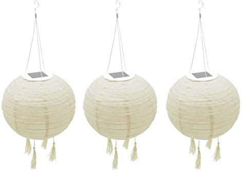 3er-Set Solar-Lampions ∅30cm HIMALAYA