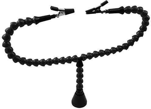 MC POWER - Helfende Hände, ideale Löthilfe/Halterung | HM-2 | 2 flexible Klemmen, magnetischer Standfuß