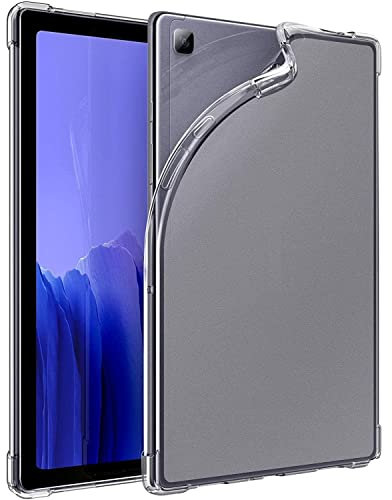 Abdeckung kompatibel mit Samsung Galaxy Tab A7 10,4 / Tablet-Schutz/Stoßdämpfender Rahmen und Harte Rückseite/Antirutsch- / TPU-Material, Farbe Transparent