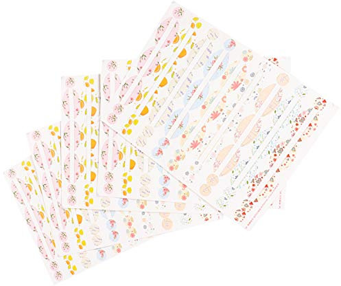 HEALLILY Decorative Labels 5 Sheets Essential Oil Bottle Labels Waterproof Writable Bottle Cap Stickers Lid Stickers for Rollerballs Bottles Perfume Bottles Dispenser White Stickers