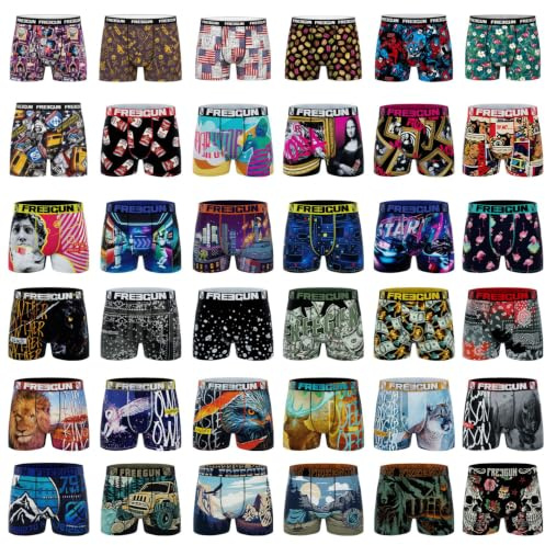 FREEGUN Herren Boxershorts Surprise 12er Pack