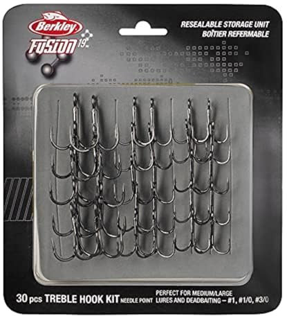 Berkley Fusion19 Drillingsset- Hakenset - Deadbait Drillinge- Hecht, Zander