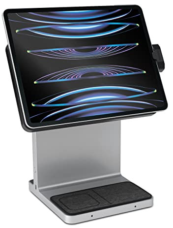 Kensington StudioDock iPad Pro Docking Station Stand - Adjustable Tablet Holder for iPad Pro 12.9 (2018/2020/2022) Magnetic Connection - Rapid iPad, iPhone and AirPod Charging (K39160WW)