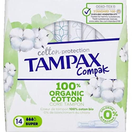 TAMPAX COTTON SUPER COMPAK