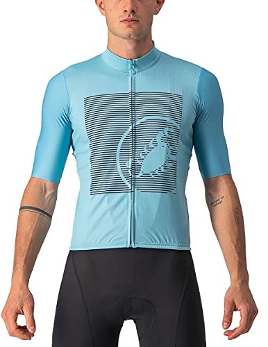 CASTELLI Men's BAGARRE Jersey Sweatshirt, Celeste/Savile Blue, XXL