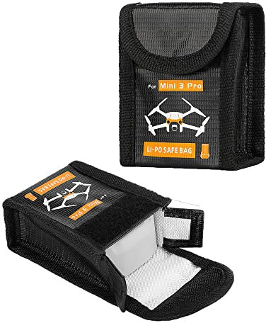 Fututech Lipo Battery Storage Bag for DJI Mini 3 Pro Protective Case Battery Storage Box Explosion Proof Humidity Dustproof Drones Accessories (1)