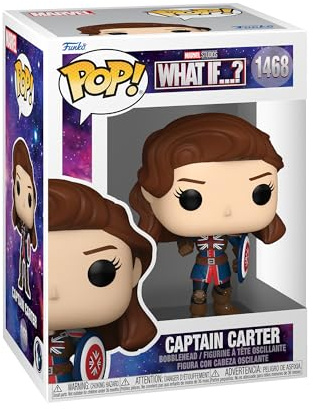 Funko POP! Vinyl: Marvel - What If - 1602 Captain Carter - Vinyl-Sammelfigur - Geschenkidee - Offizielle Handelswaren - Spielzeug Für Kinder Und Erwachsene - Modellfigur Für Sammler Und Display