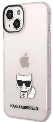 Karl Lagerfeld KLHCP14MCTTRI hülle für iPhone 14 Plus 6,7 hardcase rosa/pink Transparent Choupette Body