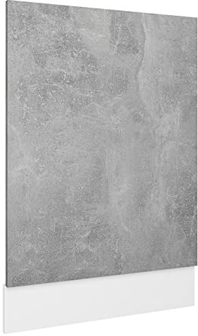 Keketa Panel frontal para lavavajillas, para muebles de cocina, color gris hormigón, 45 x 3 x 67 cm, material de madera