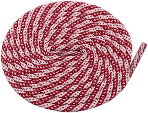 Aeromdale Lacci per Scarpe da Ginnastica con Lacci Rotondi da 5 mm di Larghezza Bicolore con Nastro Adesivo da Ginnastica per Scarpe da Ginnastica Sportive Stringhe Stivali Corde 100 cm - C - 1 Paio