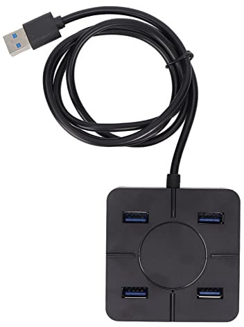 4-Port Hub USB, 480Mbps High Speed ​​Laptop PC Hub zu USB Datenkonverter, Ultra Slim Portable Hub Adapter Station für Windows95/98/ME/2000/XP/Vista/Win 7/8/10, für OS X 8.6