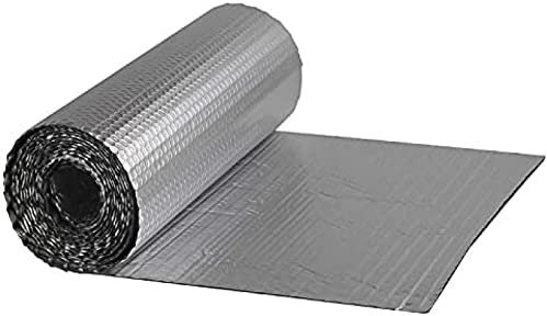 Isolierung Premium Wärmereflektierende Isolierrolle, Dampfsperre Und Wasserdichte Wärmedämmung, Aluminiumfolienmembran, 4 Mm, Für Dachböden, Wände, Böden, Ro (Größe: 1 X 30 M, Farbe: 4 Mm),4mm,1x30m