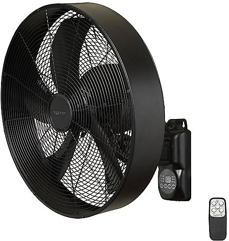 sygonix Wandventilator 50 W (L x B x H) 450 x 450 x 355 mm Schwarz (matt)