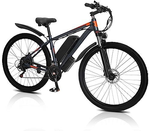 KELKART Vélo électrique pour Adulte, vélo Hybride Urbain, vélo électrique Tout-Terrain 29''*2.1, Batterie Lithium-ION 48V 15Ah, écran LCD et 21 Vitesses
